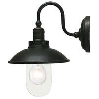 PORT 1lt Metal with Clear Glass Exterior Wall Light