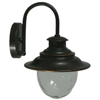 SOUTHBY 1lt Metal with Clear Glass Exterior Wall Light