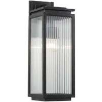 BOULEVARD 1lt Frosted Ribbed Glass IP44 Large Exterior Wall Light