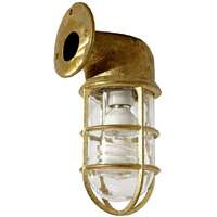 HARBOUR 1lt Clear Cage Exterior Wall Light
