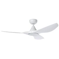 SURF 1220mm 20w CCT DC ABS 3 Blade Ceiling Fan with Remote