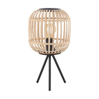 BORDESLEY 1lt Metal & Wood Table Lamp