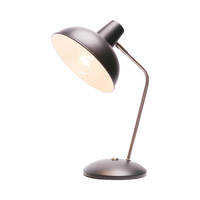 LUCY 1lt Table Lamp with Brushed Chrome Highlights