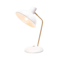 LUCY 1lt Table Lamp with Brushed Brass Highlights