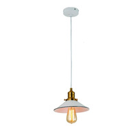 CEREMA 1lt Metal Small Coolie Pendant with Antique Brass & Black Highlight