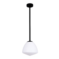 CIOTOLA 1lt Small Frosted Tipped Dome Rod Pendant