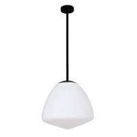 CIOTOLA 1lt Medium Frosted Tipped Dome Rod Pendant