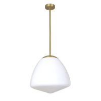 CIOTOLA 1lt Large Frosted Tipped Dome Rod Pendant