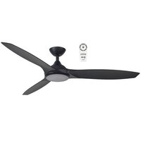 NEWPORT 1420mm DC 18w Tricolour LED ABS 3 Blade Ceiling Fan with Remote