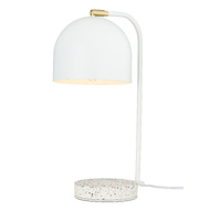 PORTABELLA 1lt Terrazzo/Metal Desk Lamp