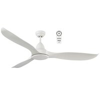 WAVE 1500mm 18w Tricolour LED 3 Blade ABS Ceiling Fan with Remote