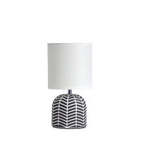 MANDY 1lt Ceramic Table Lamp with White Shade