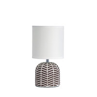 MANDY 1lt Ceramic Table Lamp with White Shade