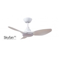 SKYFAN DC 900mm 20w Tricolour Step-Dimming 3 Blade ABS Ceiling Fan