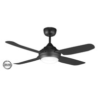SPINIKA 1320mm 20w Tricolour Step Dimming 4 Blade ABS Ceiling Fan