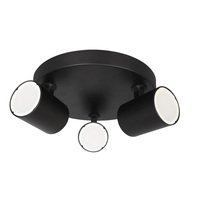 SPOT 3lt Adjustable Round Base Wall Light (globes not included)