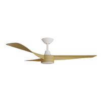 TURACO 1320mm 18w CCT LED Smart DC ABS 3 Blade Ceiling Fan with Remote