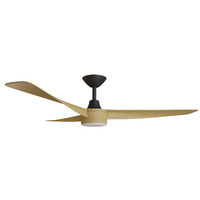 TURACO 1420mm 18w CCT LED Smart DC ABS 3 Blade Ceiling Fan with Remote